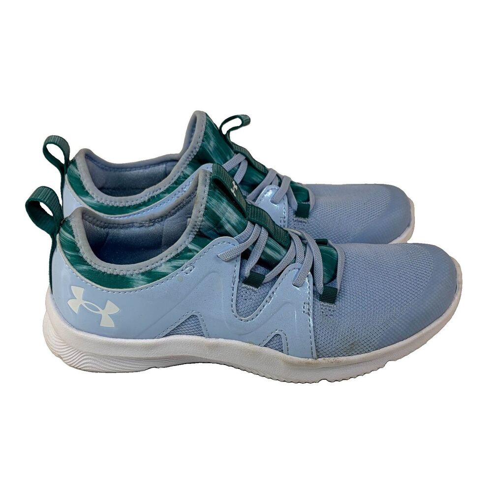 Under Armour UA GPS Infinity 3.0 AL Kids Low Top Lace-Up Mesh Blue Green 3Y